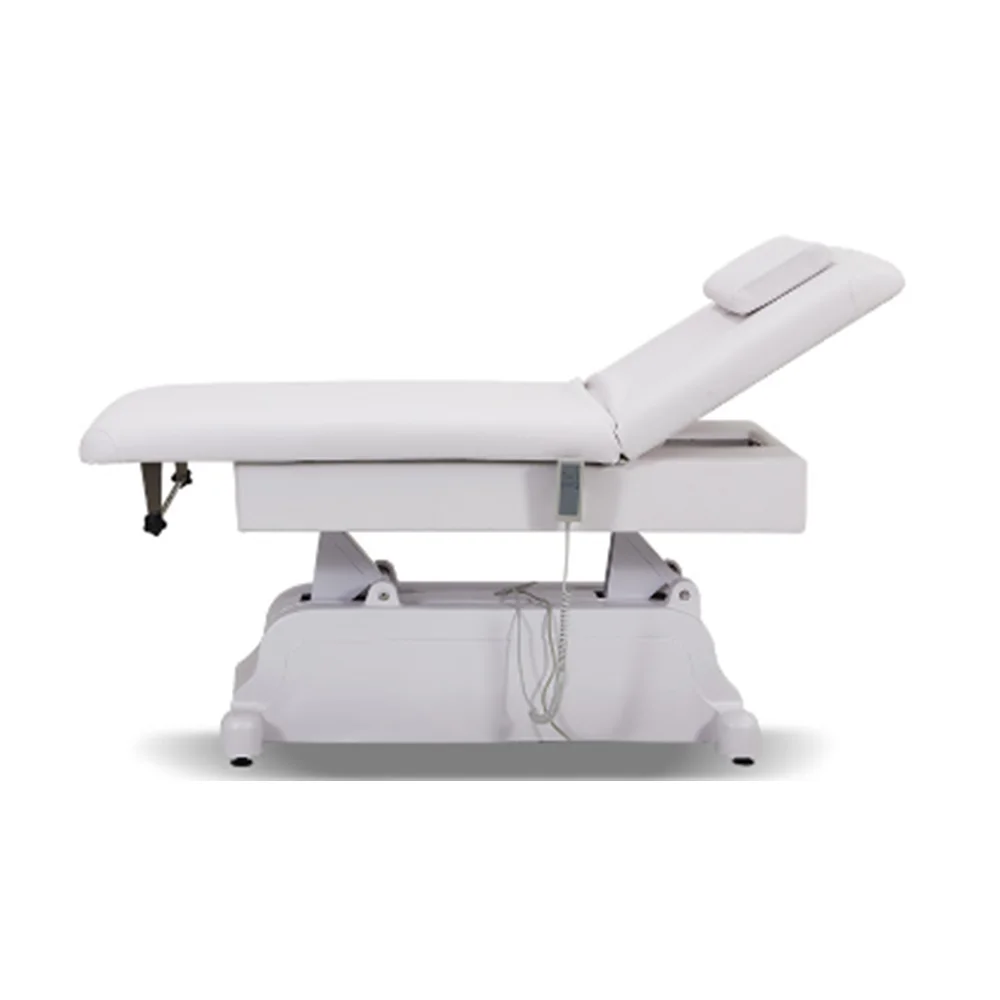 high quality SPA facial bed adjustable treatment Massage table electric lifting  2 motors beauty Bed