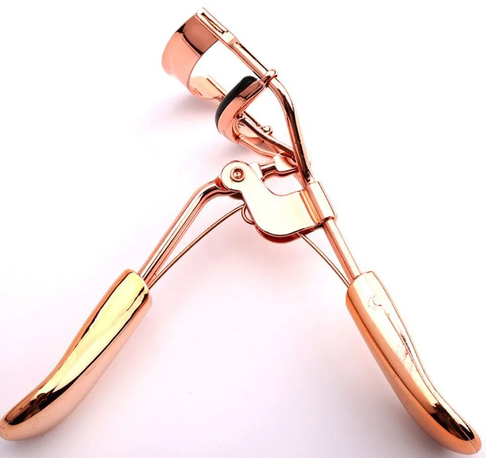Golden Metal Hot Sale Eyelash Curler Portable Beauty Care Tools Makeup Lash Curly Eyelash Curler
