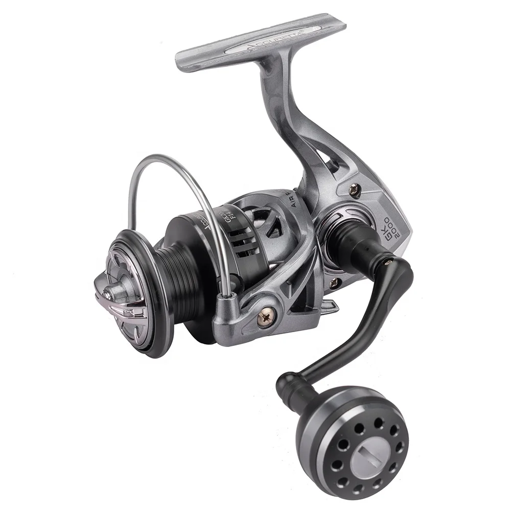 Tcoedm Full Metal Carretilha De Pesca Carp Fishing Tackle Double Spool 1000-6000 13+1BB5.2:1 Spinning Fishing Reels Moulinet