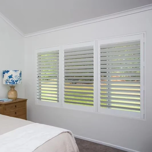Factory Price cafe plantation window shutters Plantation Shutters PVC Shutters for Australia USA and UK