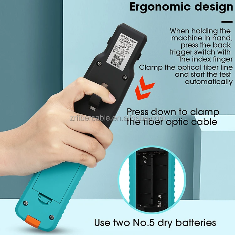 Cable Testing Equipment Fiber Optic Identifier 800-1700nm Live Fiber Detector Identifier With 4 Adapter Type