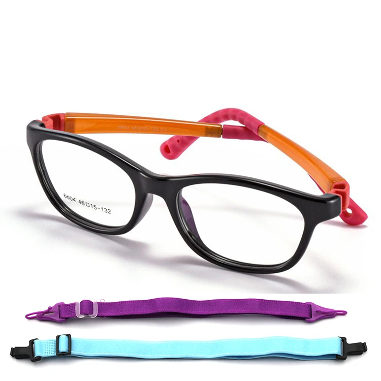 Wholesale Kids Silicone Small Tortoise Shell Head Bands  for Children Blue Light Glasses Flexible Eyeglasses Frame