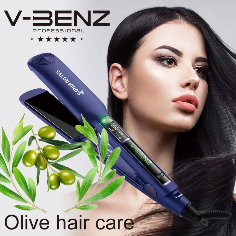 V-BENZ Fashion Beauty Safety Ergonomic Salon Tool Household Traveling 5 In 1 Hair Straightener Curler Curling Flat Iron