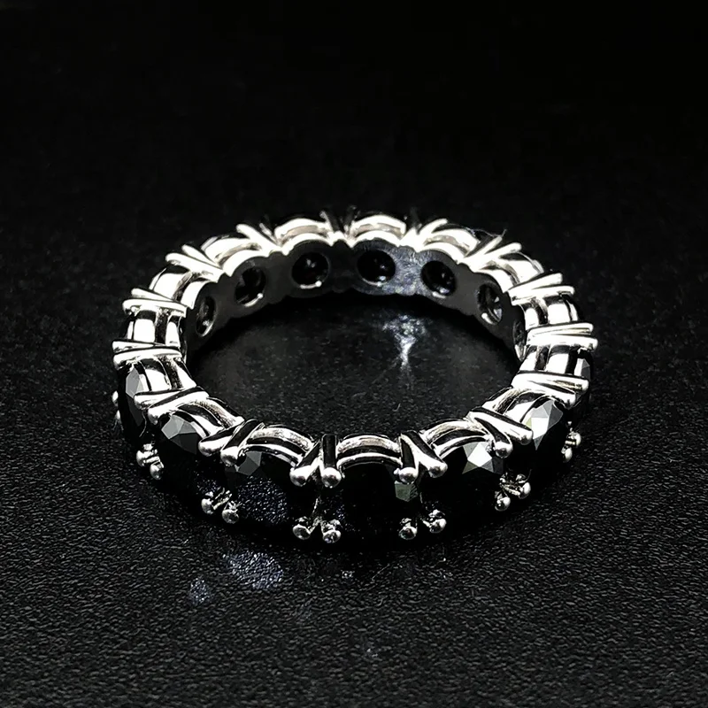 Factory Fine High Quality Jewelry Real S925 Silver 10k 14k 18k Gold Customizable Moissanite Diamond Iced Out Fashion Ring