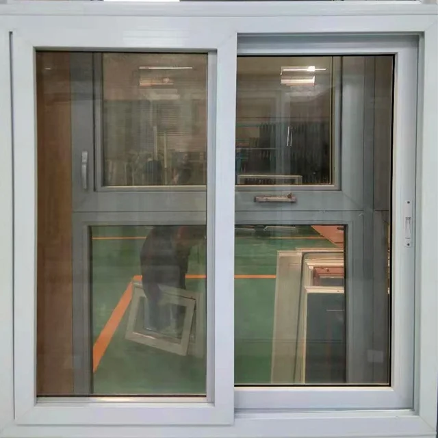 Chinese Factory Price European style Windows Plastic material Vinyl sliding window for sale