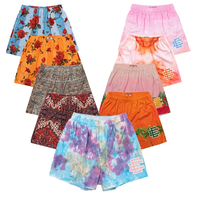 Оптовая продажа, Эрик Эмануэль, сетчатые шорты, дышащие модные спортивные брюки, летние пляжные базовые шорты EE