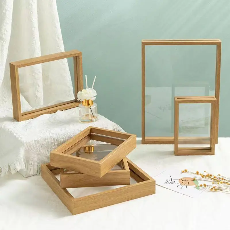Factory Outlet Natural Wooden Photo Frame Wood Crafts, Wooden Boxes, & Wall Signs Home Decor Frames Photo Albums Accessories