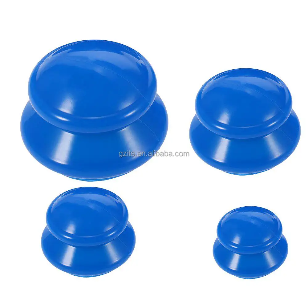 Double-layer solid medical grade silicone cupping high-quality silicone massage cupping set
