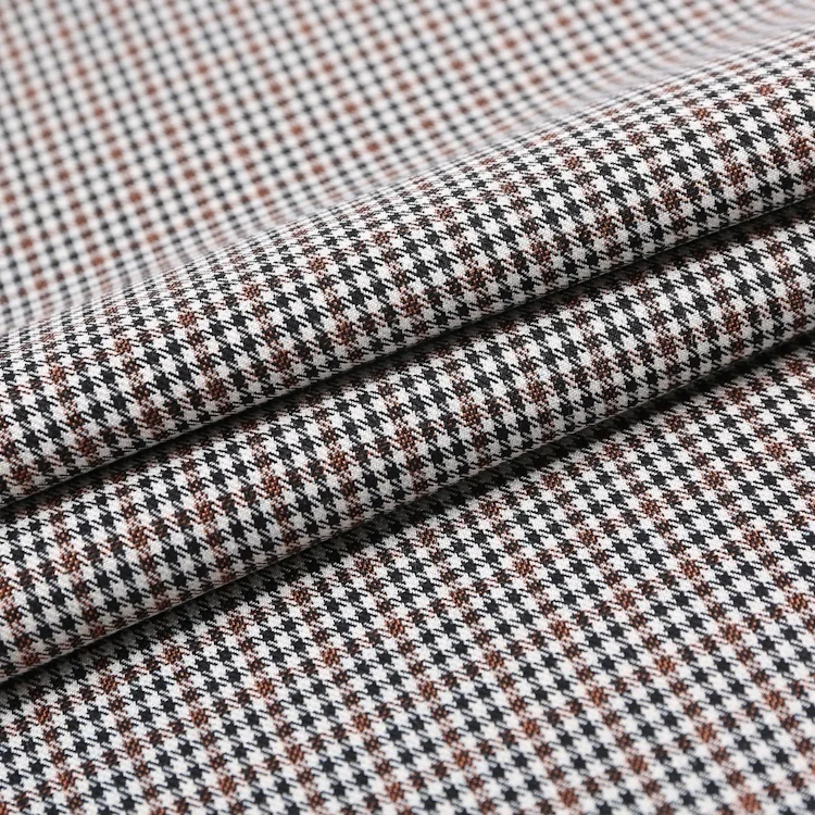 Новая клетчатая ткань из микрофибры с узором «гусиные лапки» китайская брендовая 2020