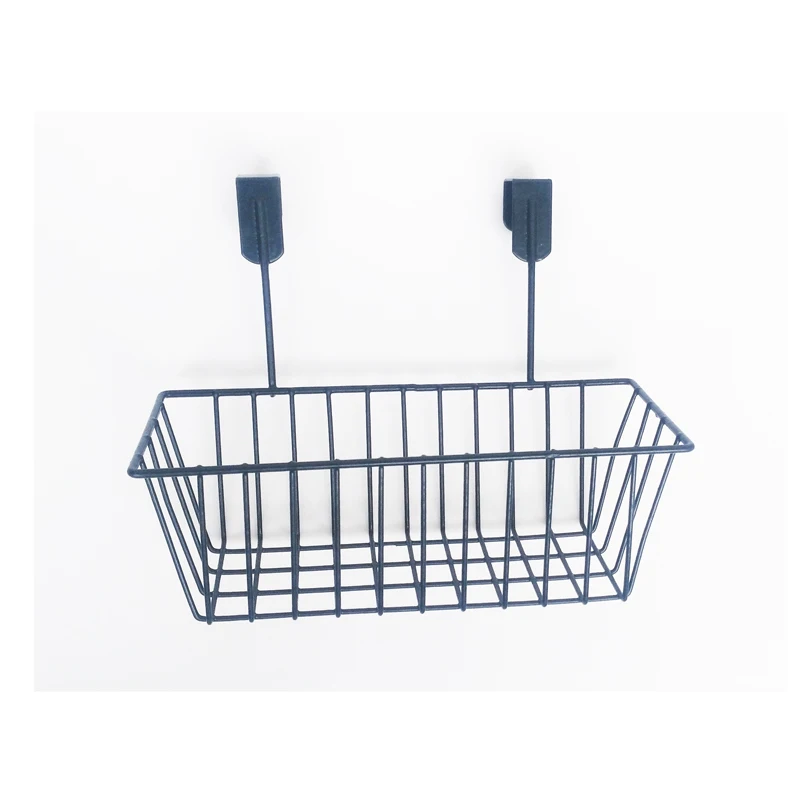 Metal Wire Grid Home Kitchen Cabinet Door Hanging Organize Storage Basket