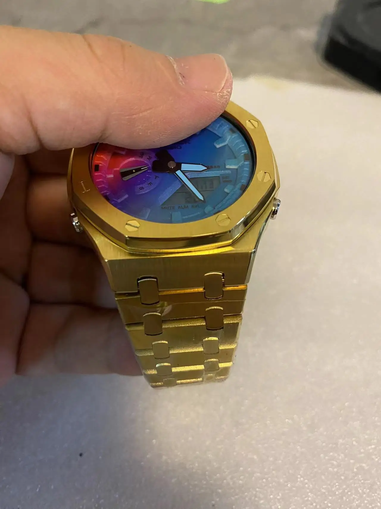 Change Case Strap bands  Modified Parts Metal Steel Band Customization watches for g series shock  bracelet ga2100