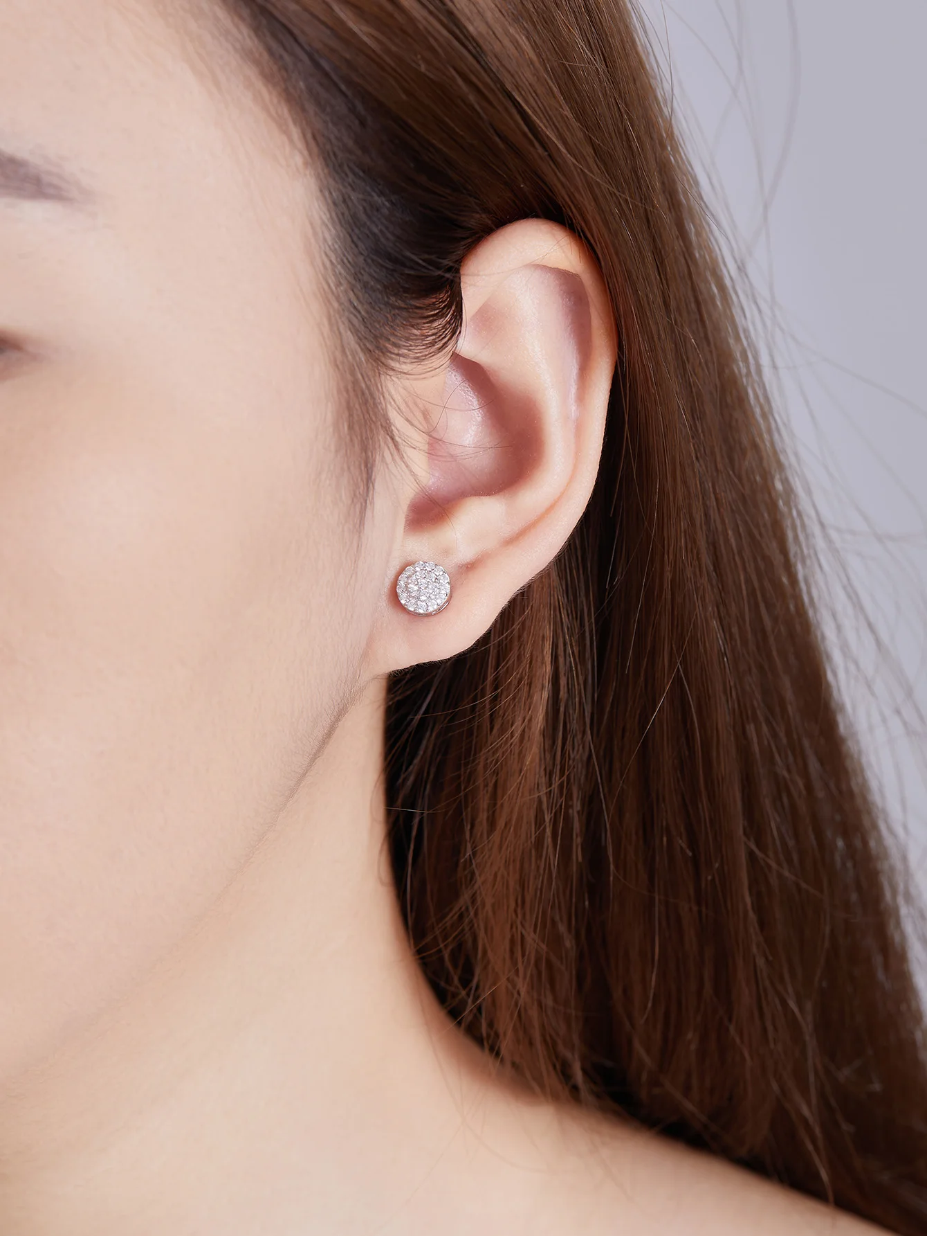 S925 Cluster 925 Sterling Silver Moissanite Stud Earrings Screw Back Unisex Fashionable Gold Diamond Pearl Anniversary Children