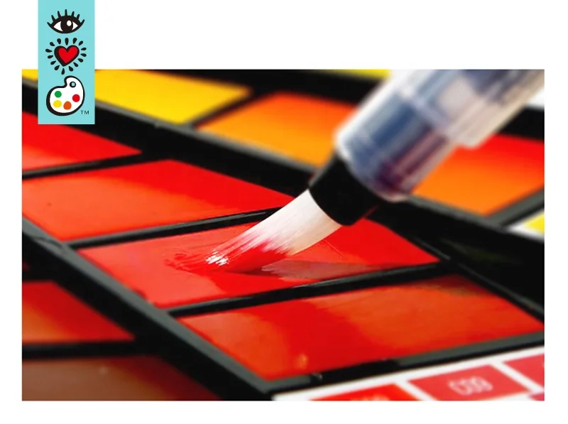 Professional Travel Pocket watercolor paint set 42 with 1 Round Water Brushes