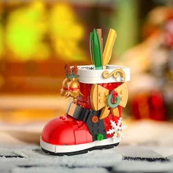 Decoration Christmas Tree Building Blocks Music Box Toy Ornaments