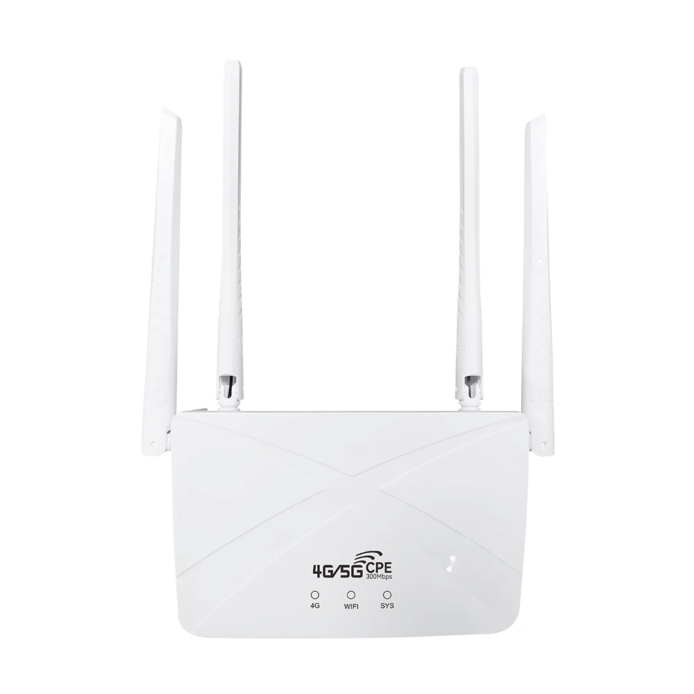 Support 4G Internet Access White  Desktop 4G Cpe Wireless Indoor Router Applicable To Domestic/Commercial