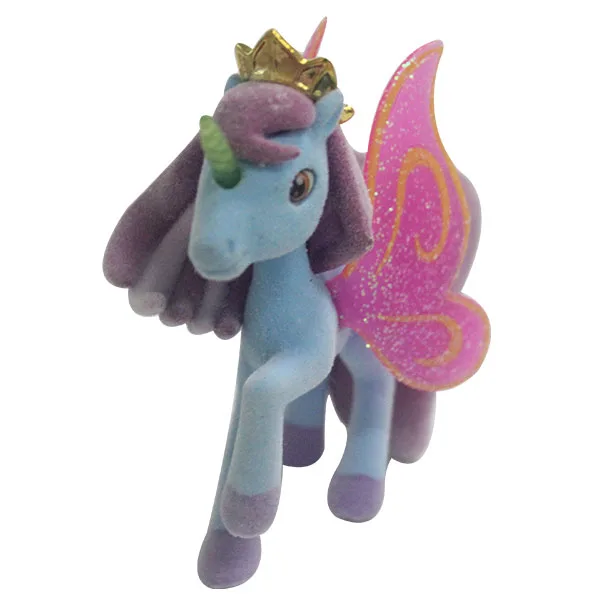 Newest funny Cheap for  kids Selling Colorful  Horses flocking Toys