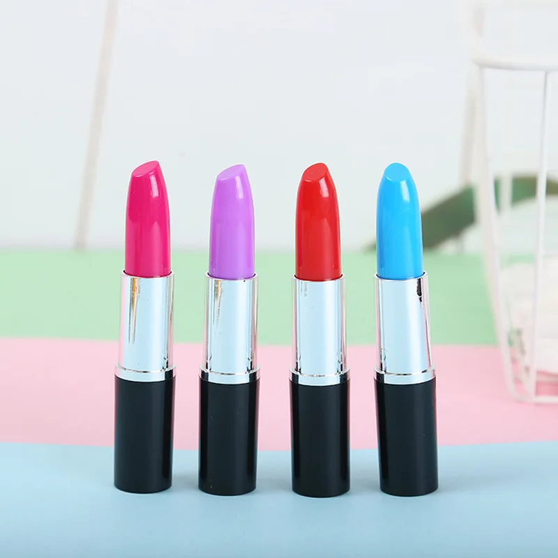 Cute Ballpoint Pen Creative Lipstick Pen for School Office Supplies Stationery Colored Ball Pens