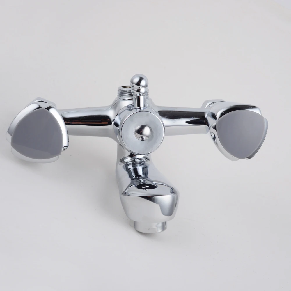 Widely used superior quality bathroom luxury shower set with faucet brass body fauect  double handle mixer