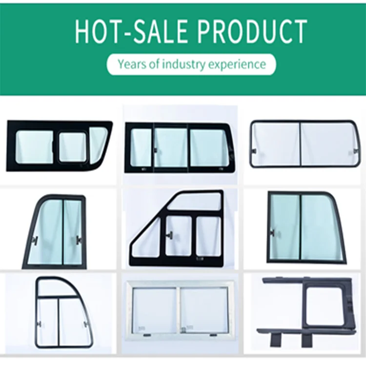 factory outlets Side sliding window construction machinery vehicle van sliding windows with fram