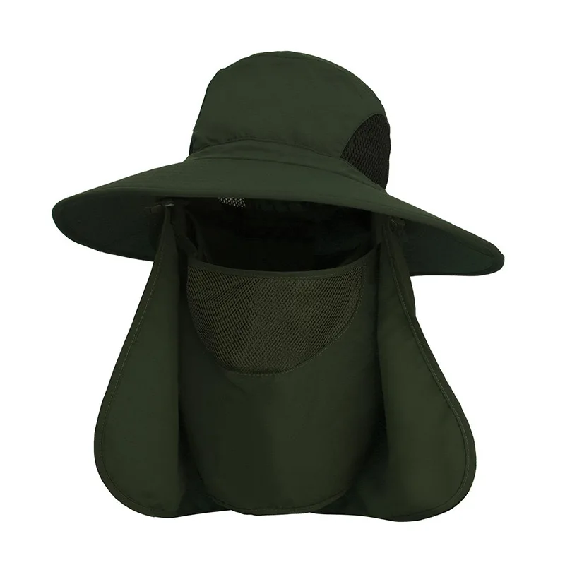 Customized Hiking Camping Fishing Safari Men Wide Brim Sun Hat UV Protection bucket hats