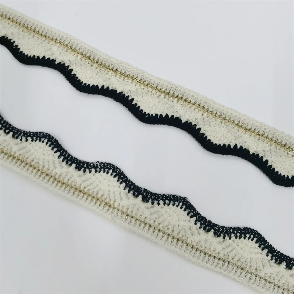 Cotton feeling  thread lace DIY cotton belt clothing accessories sleeve  side decorative webbing trim