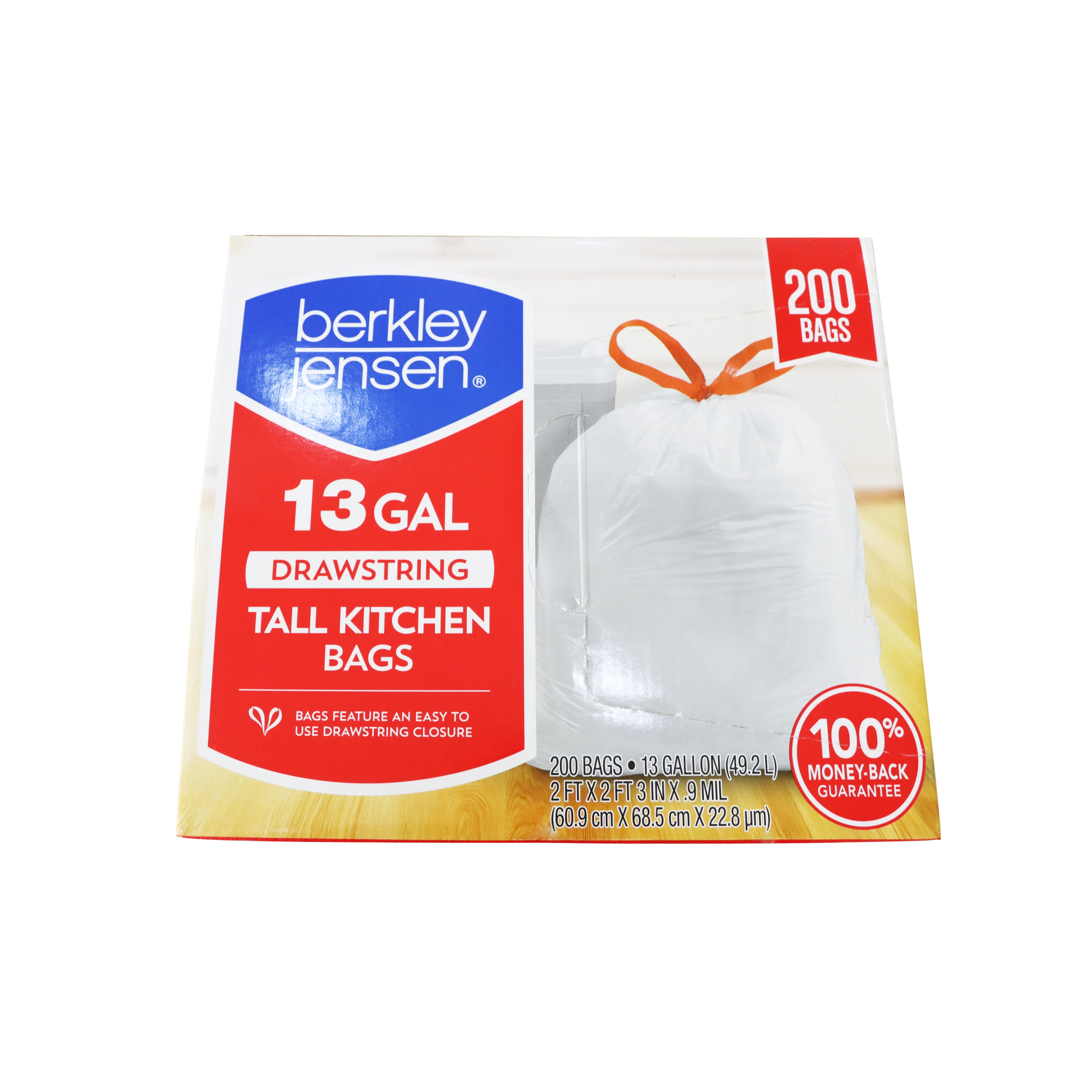 Bags Tie String Garbage Bag with Drawstring Rope Garbage Bags Printed Interleaf Shanghai and Cambodia Factory Both Can Export