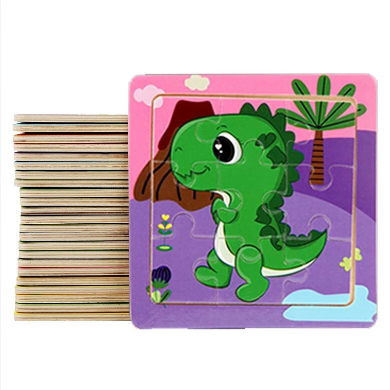 Hot Selling 9 Pcs Jigsaw Puzzle Early Childhood Puzzle Game For Boys And Girls Learning Cognitive Toys Child Puzzles