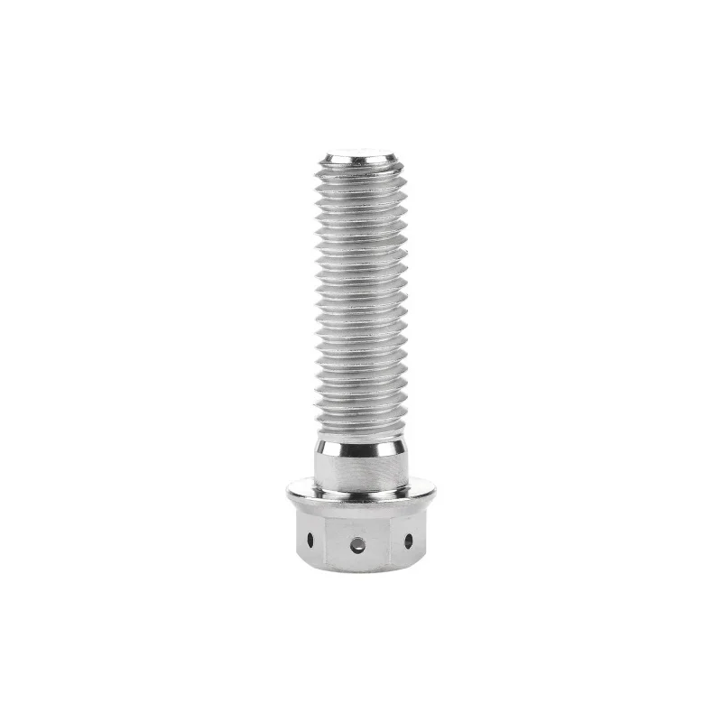 Titanium Alloy Bolts 30-90 Millimeters Length Hex Flange Head for Motorcycle Modification Silver