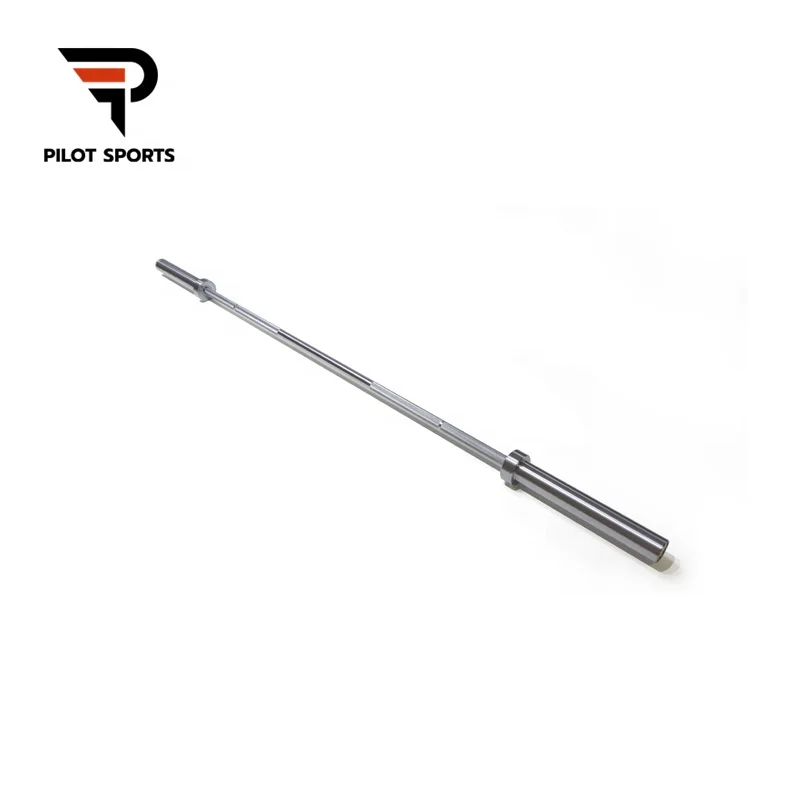 Pilot Sports Custom Logo Gym Power Training Barbells hard chromed Shaft 20Kg Straight Standard Weightlifting Barbell Bar