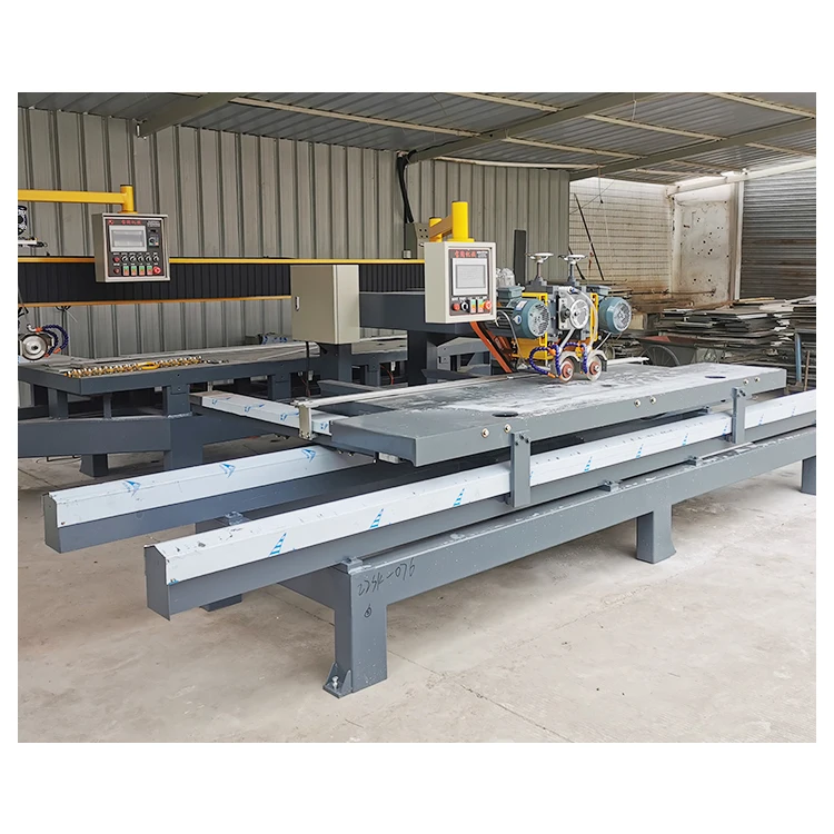 BT-1200 CNC Machine Quartz Stone Cutting Machine double blade  hand push Machine with Marble porcelain slab