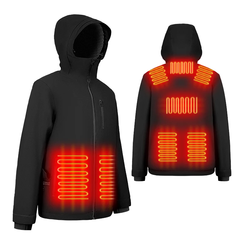 Хит продаж, мужская зимняя водонепроницаемая куртка с подогревом