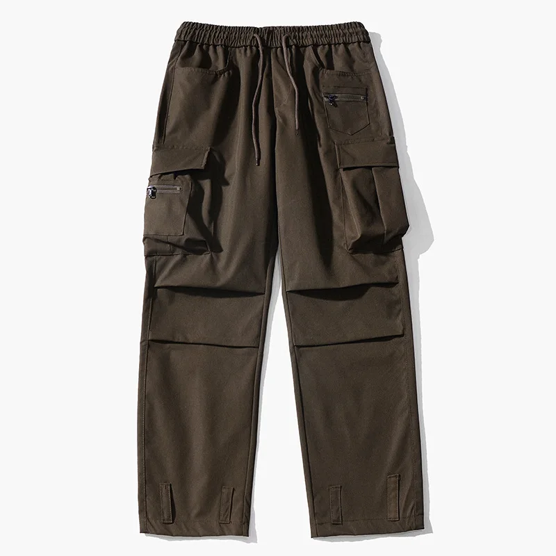 New Design Fashion Cargo Pants Men High Quality Custom Logo Streetwear Style Overall Trousers 2020 Spring Summer Purple Casual