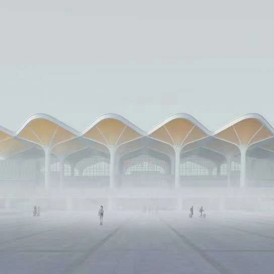 Color double layer ETFE air pillow membrane structure building