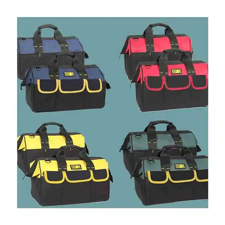 Electrician Tool Duffel Multi-pockets Portable Oxford Heavy Duty Contractor Storage Hardware Tool Bag