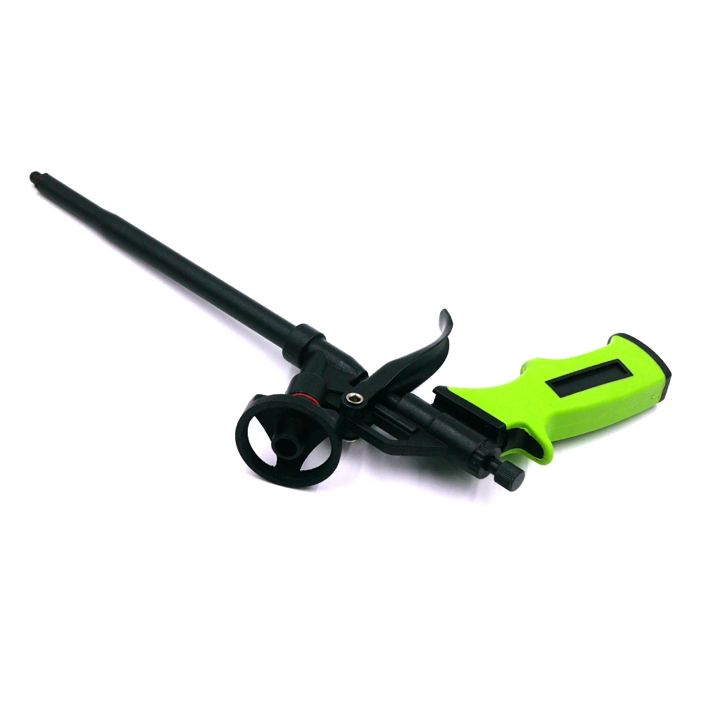 Green Manual Foam Caulking Gun Expanding Dispensing PU Foam Spray Gun Application Applicator
