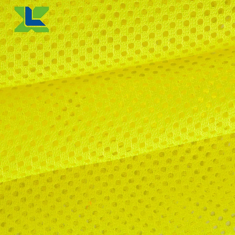 F003 EN20471 polyester mesh fabric tricot mesh fabric sun shade for safety vest
