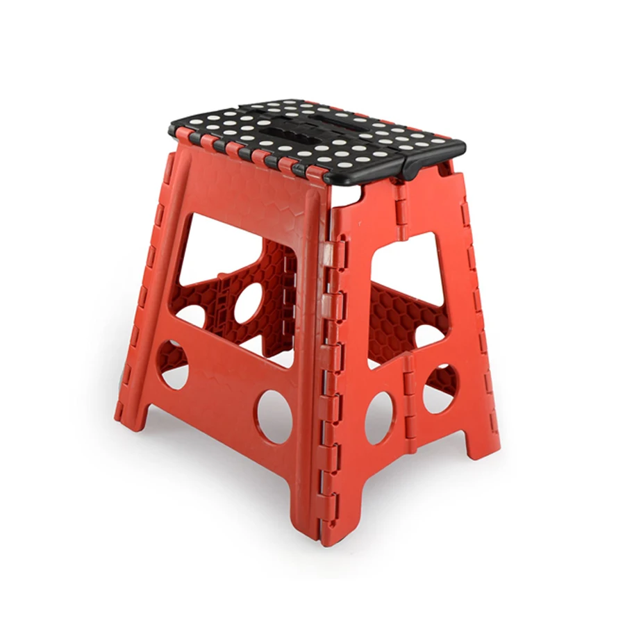 Утолщенный пластиковый складной стул, портативная маленькая скамейка для дома, 13 дюймов, экономия места, складной стул для детей и взрослых