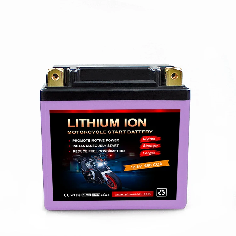 Lithium ion solar battery Lifepo4 Rechargeable Battery Pack For Motorcycle or Engine starting battery