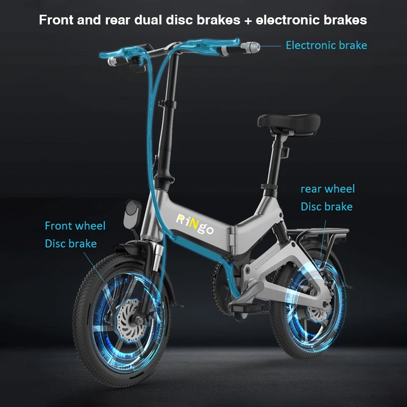 Popular k6 Wholesale Bikes Foldable Magnesium Alloy Frame 16inch Folding Electric Bike
