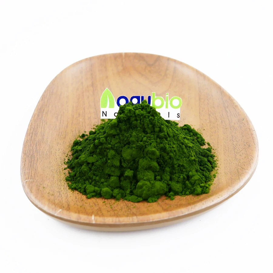 Aogubio Supply High Quality Chlorophyll Plant Extract Chlorophyllin/Sodium Copper Chlorophyll Powder
