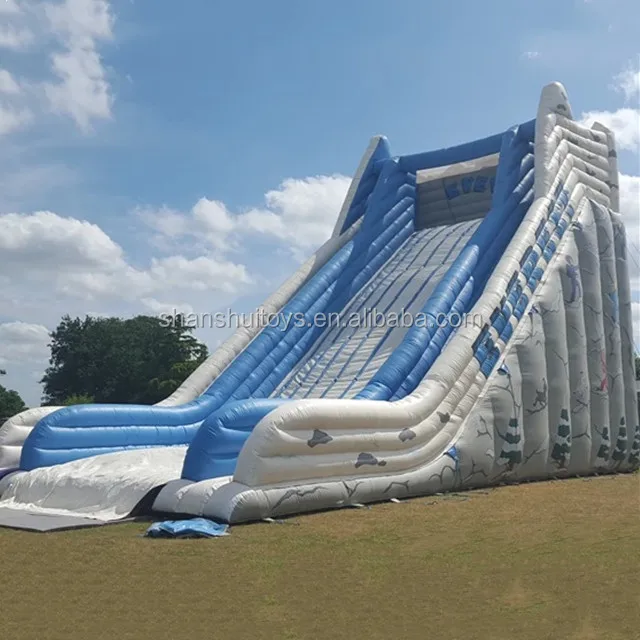 amusement park hot-sale Inflatable Dry Slide Cheap Jumping Bed giant Bouncy Castle with water Slide