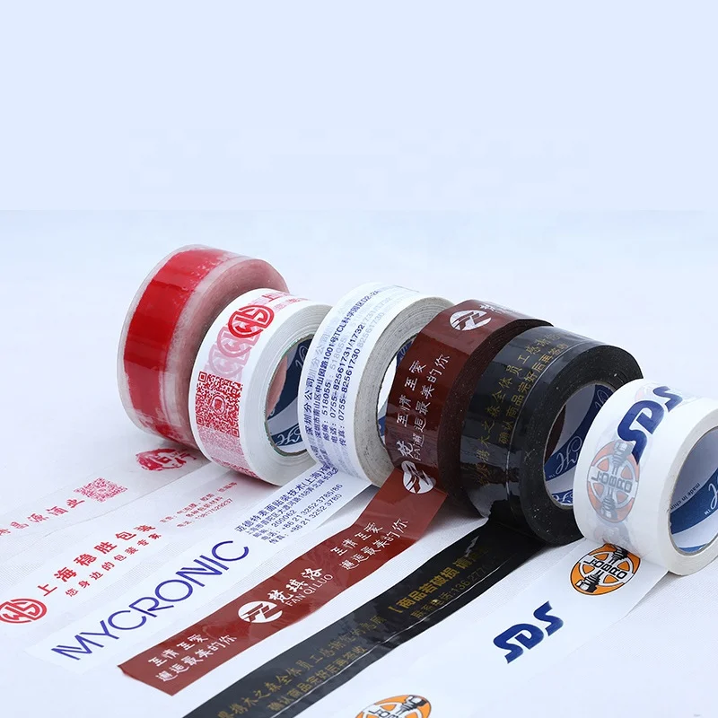 Пользовательская упаковочная лента с лентой Высокой адгезии, пользовательская лента с печатным логотипом