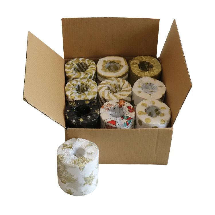 Eco Friendly Bleached Roll Of Toilet Paper Bulk