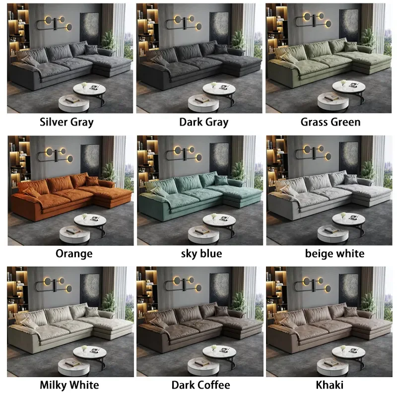Best new products sofa super large sitting wide living room size combination sofa modern Italian luxury sofa set