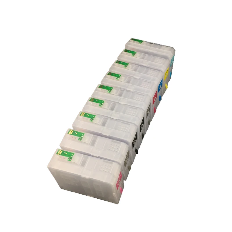 80 мл T5801-T5809 пустой перезаправляемый картридж с чипом для Epson Stylus Pro 3800 3880 3850 3890 3800C чернилами