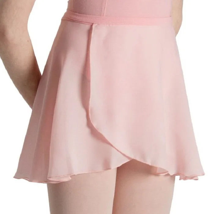 JW Ladies girls  ballet skirt chiffon over scarf dance leotard skate tutu skirt dance wrap skirt with waist tie