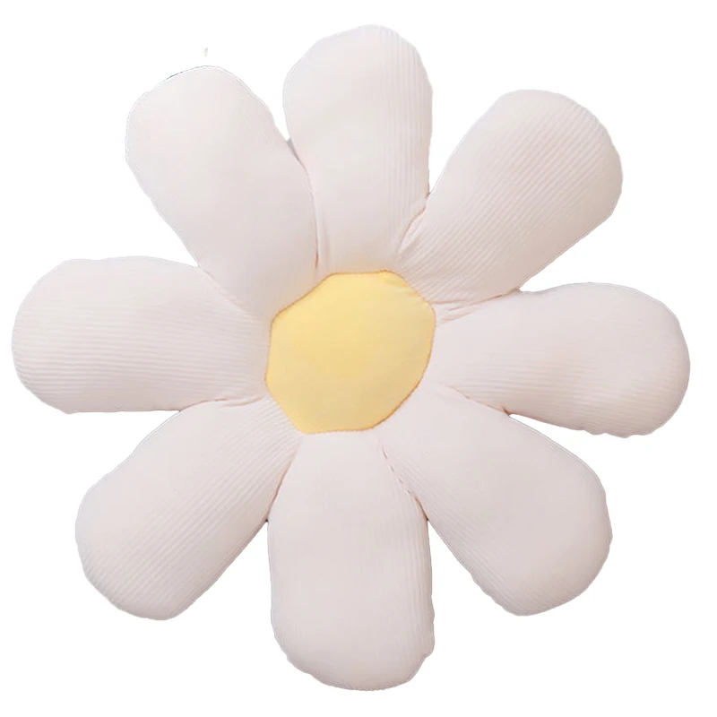 Buti Lovely Daisy Flower Throw Pillows Decorative Plush Stuffed  Floor Seating Cushion Pillow