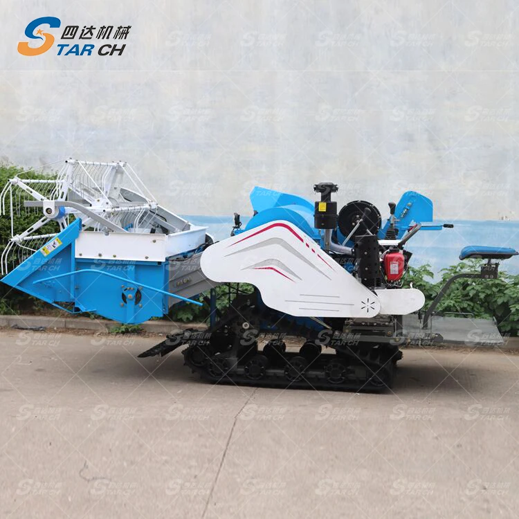 Agricultural Equipment Machinery Use Rice / Wheat Combine Harvester mini rice paddy cutting harvester machine