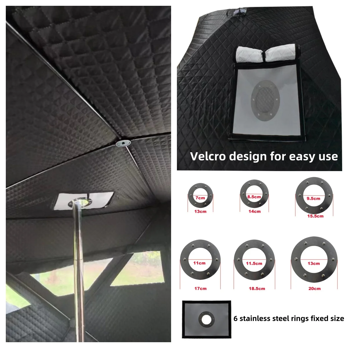 hot sale  Pop Up  sauna tent portable outdoor hiking insulated camping winter ice  fishing tent camping tent