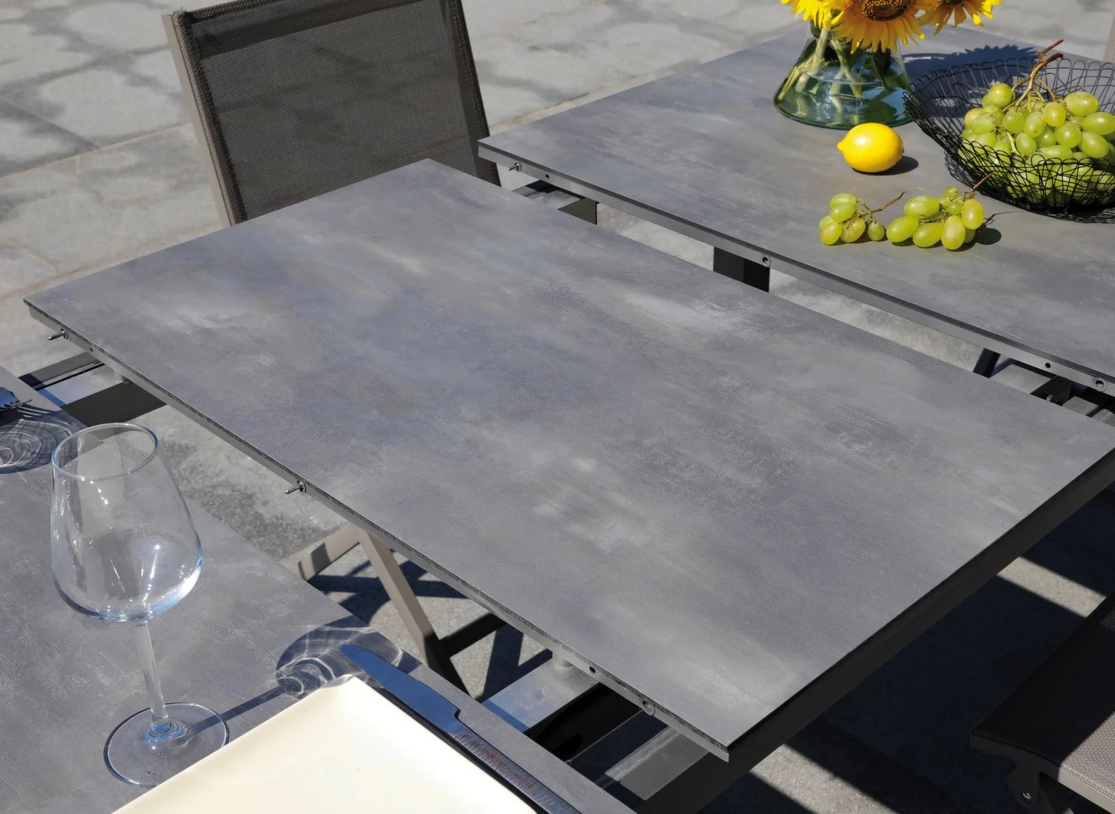 weatherproof marble stone color 12mm outdoor hpl table top 600*600mm 700*700mm